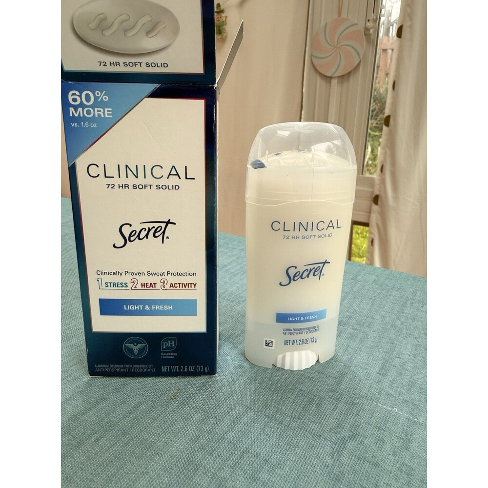 Secret Clinical 72 Hr Soft Solid Light & Fresh Deodorant 2.6 oz. - Exp 04/25